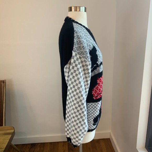 Vintage Cat Sweater, Sz L - Picture 7 of 11